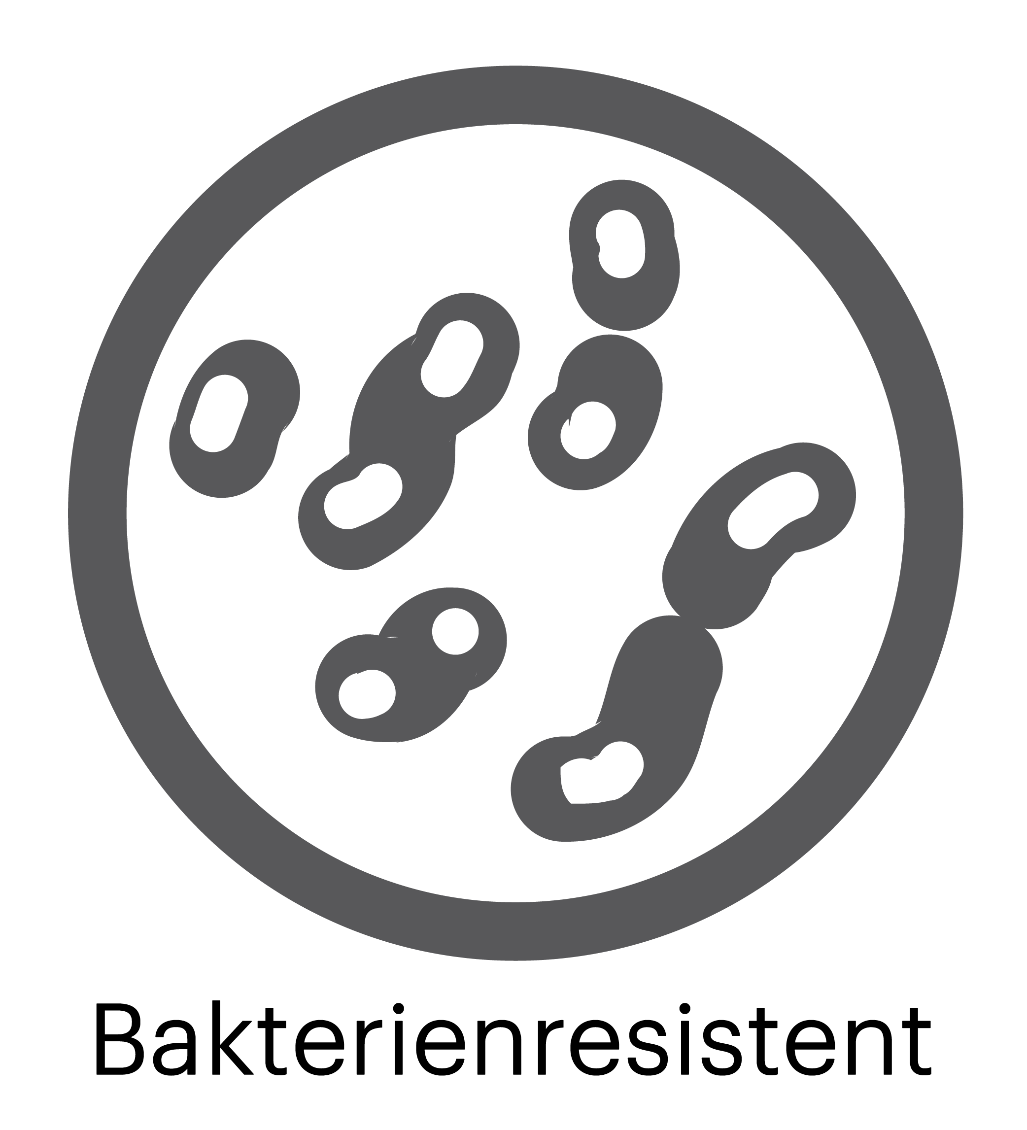 Bakterienresistente Oberfläche – Logo